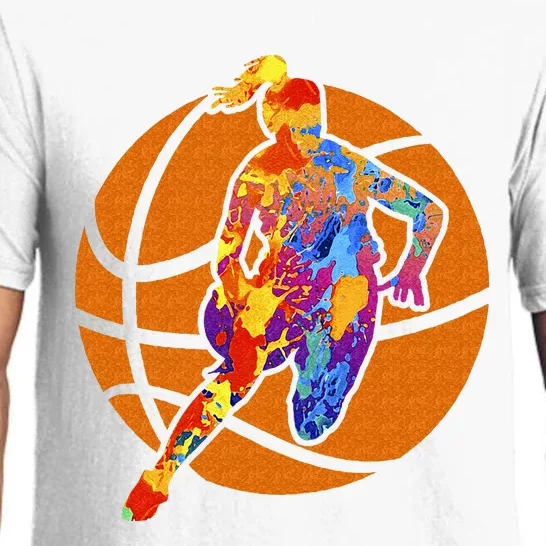 Sports Girls Basketball Player Basketball Graphic Pajama Set