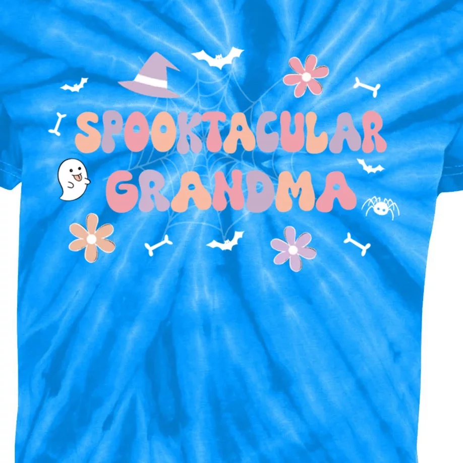 Spooktacular Grandma Birthday Cute Ghost Halloween Gift Kids Tie-Dye T-Shirt