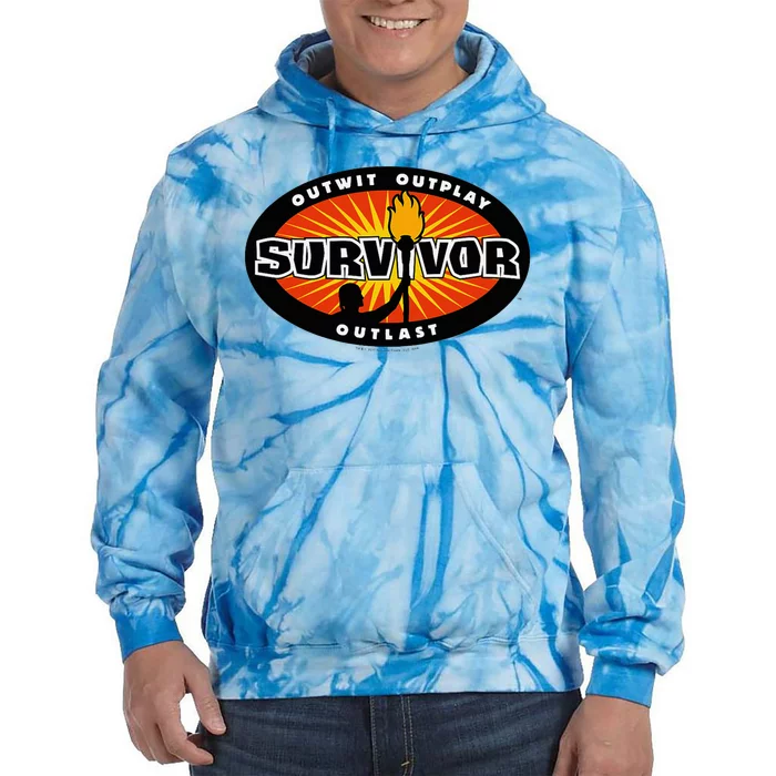 Survivor Gold Burst Tie Dye Hoodie