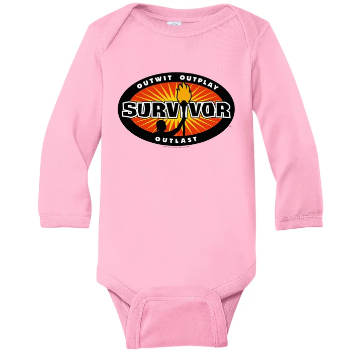 Survivor Gold Burst Baby Long Sleeve Bodysuit