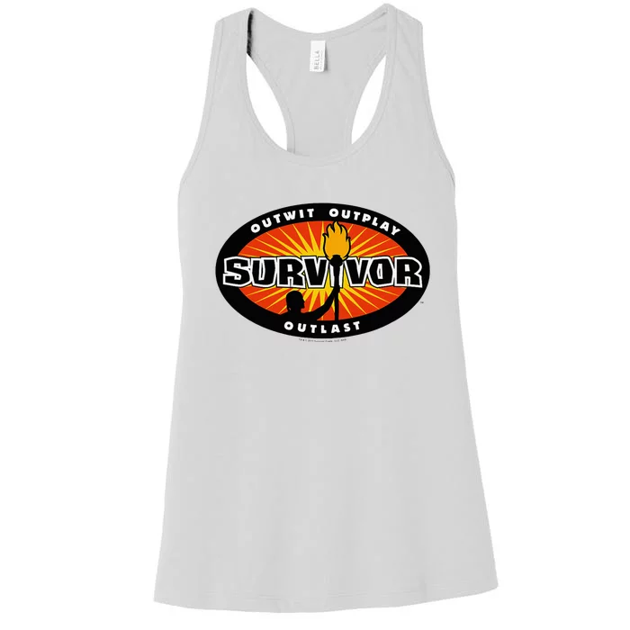 Survivor Gold Burst Women's Racerback Tank