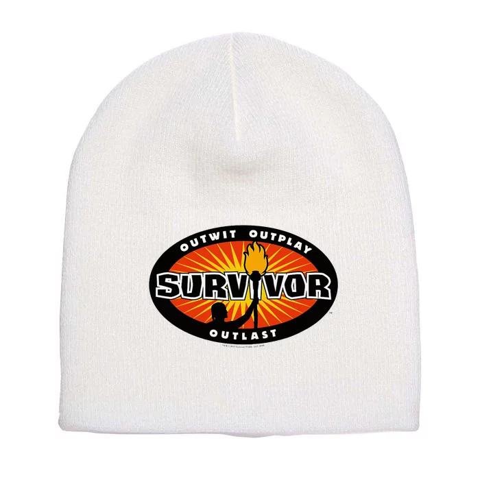 Survivor Gold Burst Short Acrylic Beanie