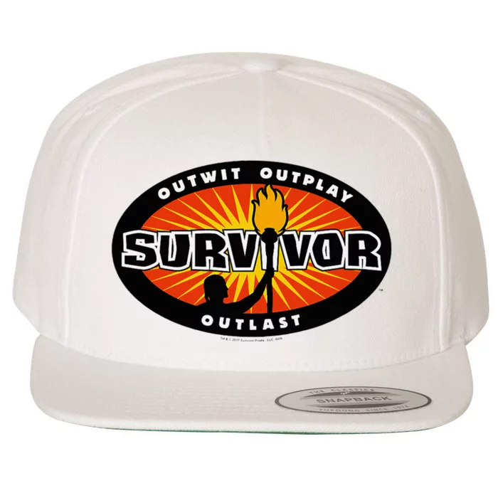 Survivor Gold Burst Wool Snapback Cap