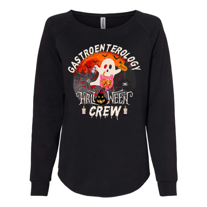 Spooky Gastroenterology Boo Crew Endoscopy Tech Halloween Womens California Wash Sweatshirt