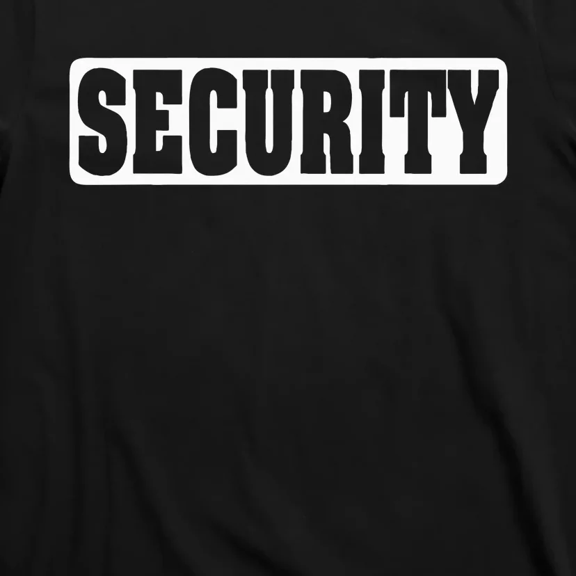 Security Guard Costume Security Officer T-Shirt