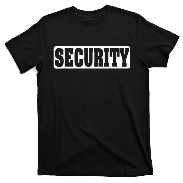 Security Guard Costume Security Officer T-Shirt