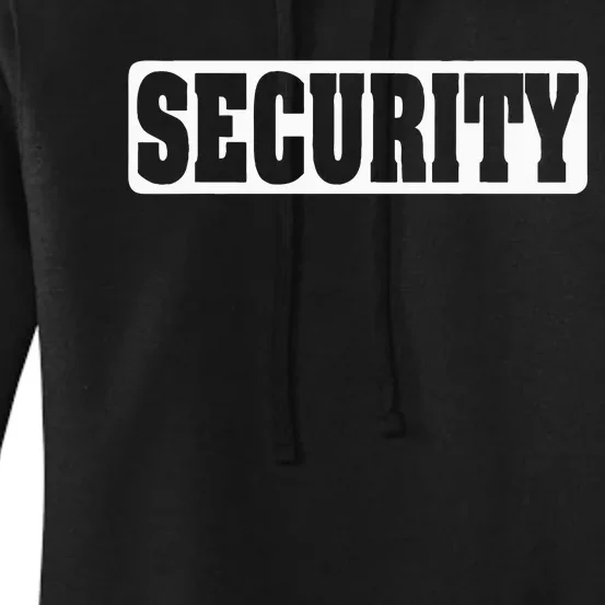 Security Guard Costume Security Officer Women's Pullover Hoodie