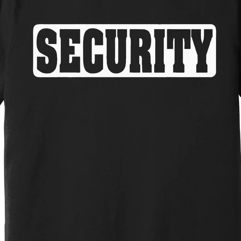 Security Guard Costume Security Officer Premium T-Shirt