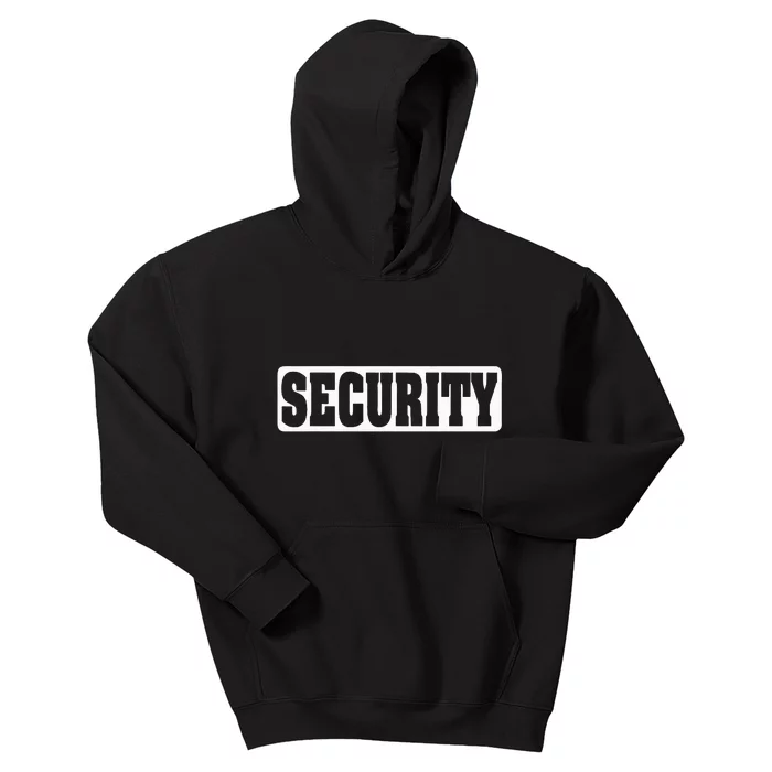 Security Guard Costume Security Officer Kids Hoodie