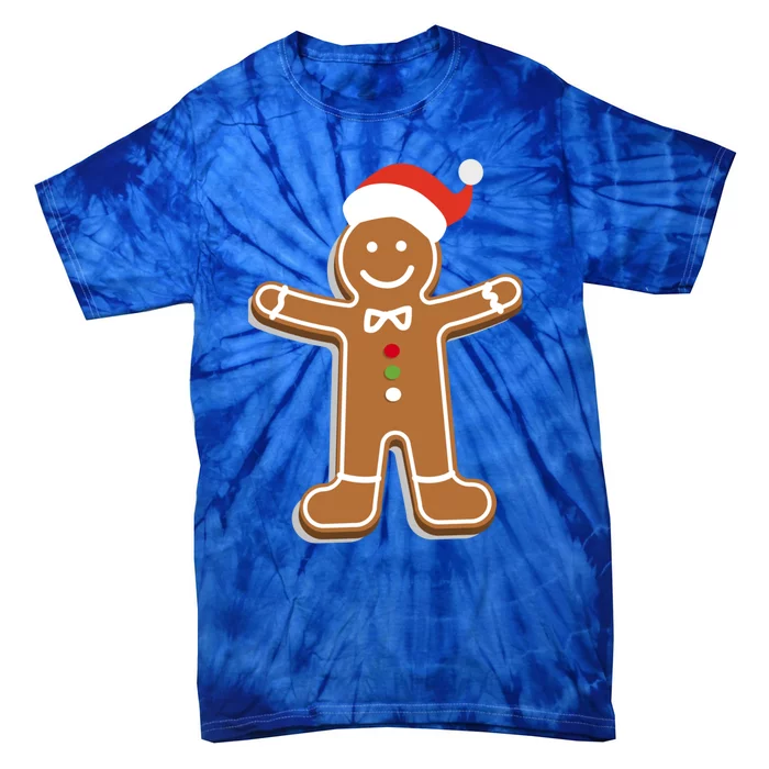 Santa Gingerbread Cookie Cute Funny Gift Tie-Dye T-Shirt