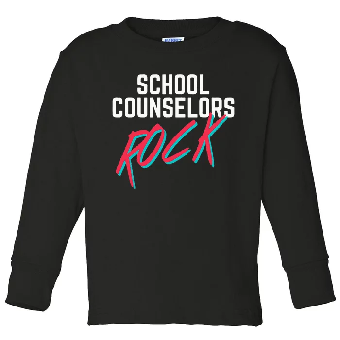 School Guidance Counselor Appreciation Back to School Toddler Long Sleeve Shirt