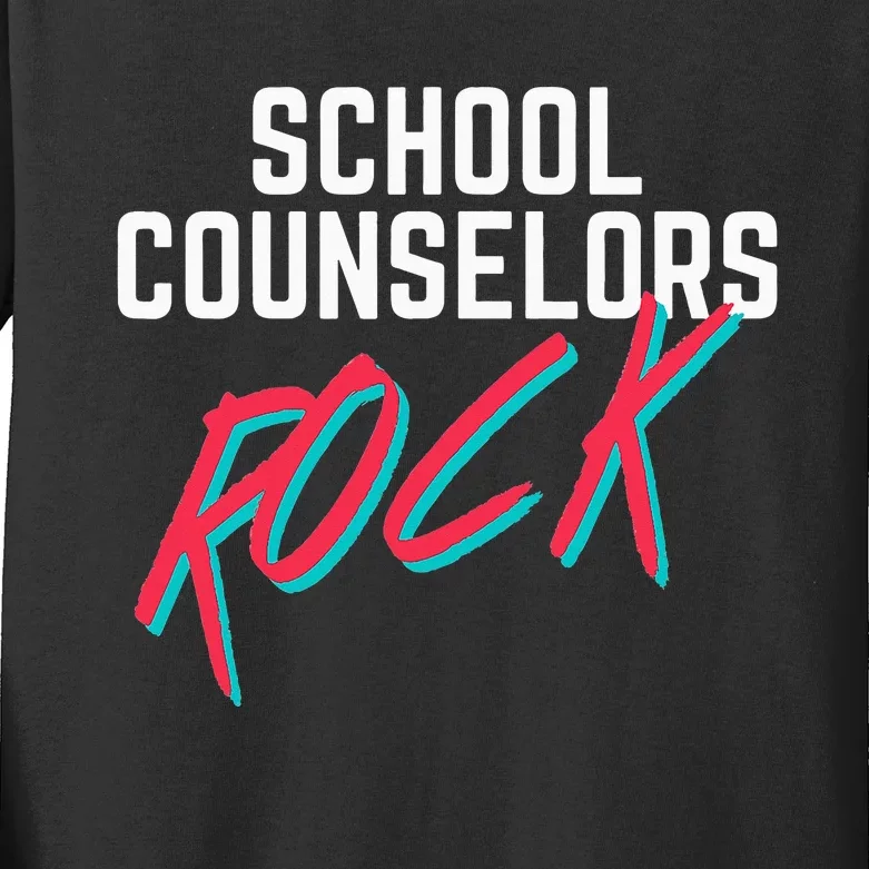 School Guidance Counselor Appreciation Back to School Kids Long Sleeve Shirt