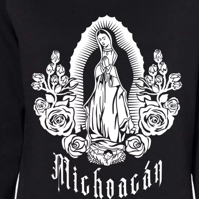 Santa Guadalupe Catholic Saint Of Mexico Americas Michoacan Gift Womens California Wash Sweatshirt