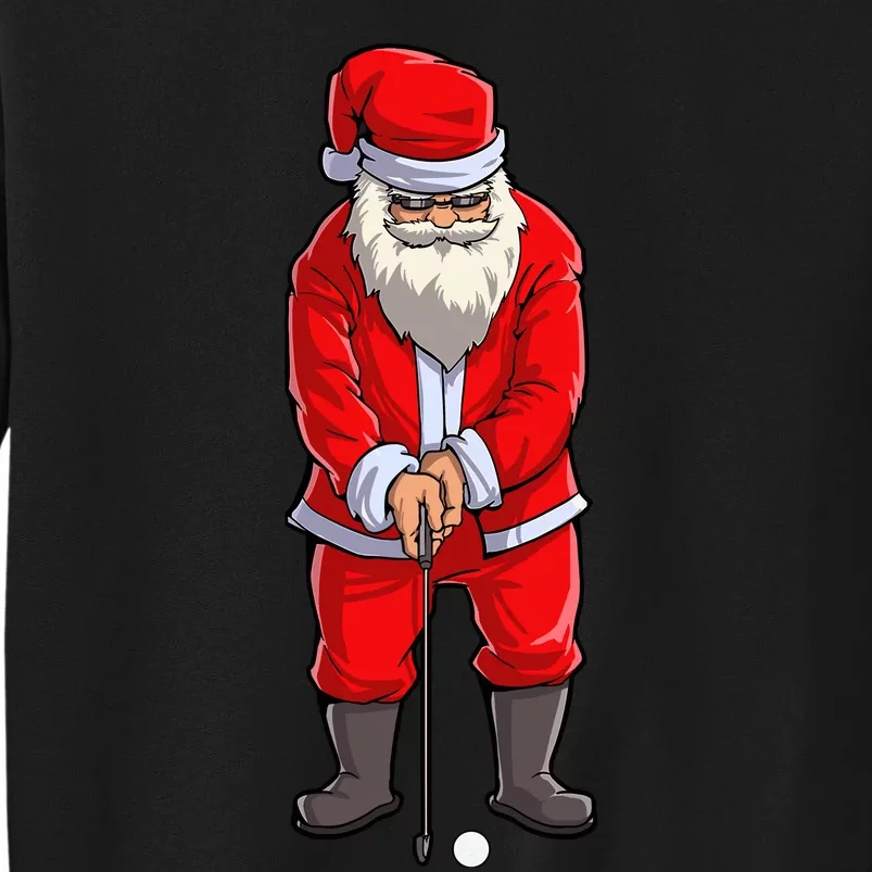 Santa Golf Club And Ball Sport Christmas Boy Golfer Golfing Sweatshirt