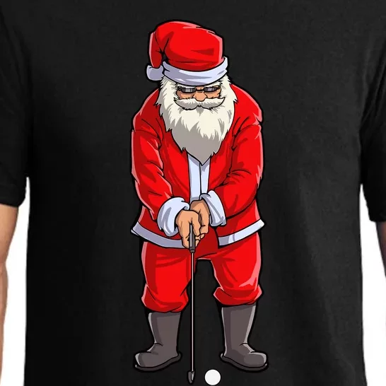 Santa Golf Club And Ball Sport Christmas Boy Golfer Golfing Pajama Set