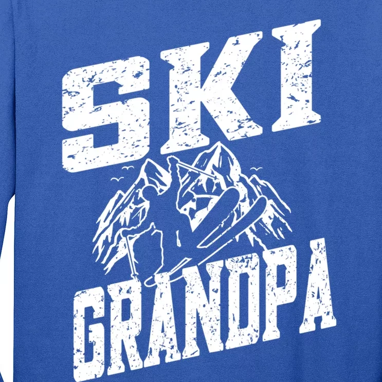 Ski Grandpa Cute Gift Ski Driver Funny Ski Skiing Funny Gift Long Sleeve Shirt