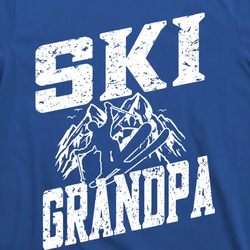 Ski Grandpa Cute Gift Ski Driver Funny Ski Skiing Funny Gift T-Shirt