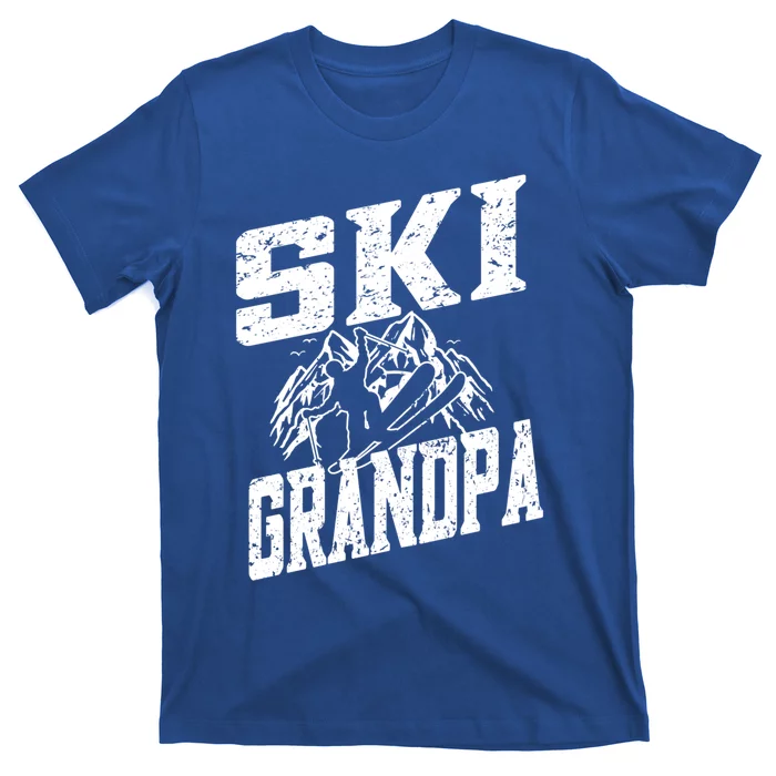 Ski Grandpa Cute Gift Ski Driver Funny Ski Skiing Funny Gift T-Shirt