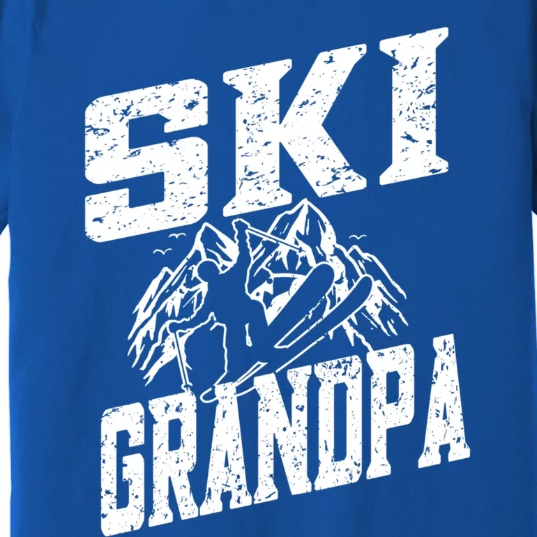 Ski Grandpa Cute Gift Ski Driver Funny Ski Skiing Funny Gift Premium T-Shirt