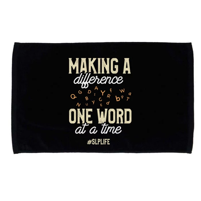 Speech Gift Cute Slp Speech Therapist Gift Cute Gift Microfiber Hand Towel