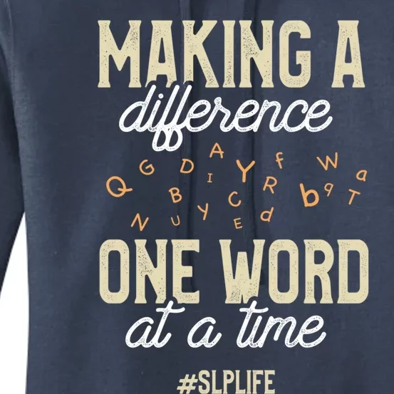 Speech Gift Cute Slp Speech Therapist Gift Cute Gift Women's Pullover Hoodie