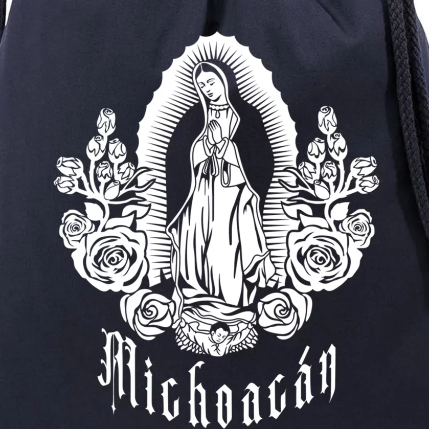 Santa Guadalupe Catholic Saint Of Mexico Americas Michoacan Cool Gift Drawstring Bag