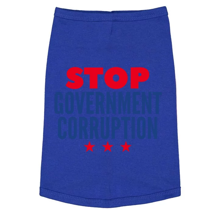 Stop Governt Corruption Gift Doggie Tank