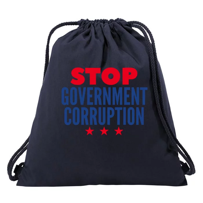 Stop Governt Corruption Gift Drawstring Bag