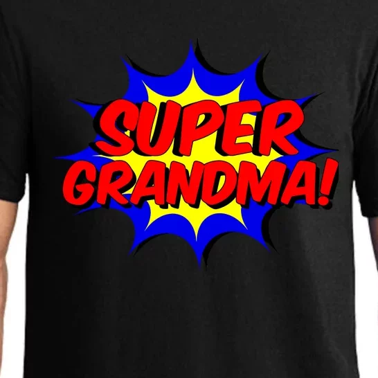 Super Grandma Comic Book Style Gift Superhero Pajama Set