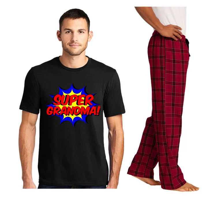 Super Grandma Comic Book Style Gift Superhero Pajama Set