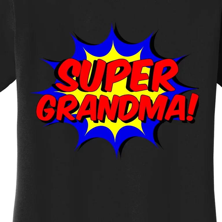 Super Grandma Comic Book Style Gift Superhero Women's T-Shirt