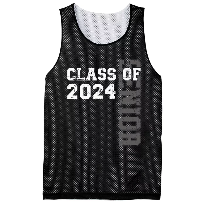 Senior graduation class of 2024 Mesh Reversible Basketball Jersey Tank