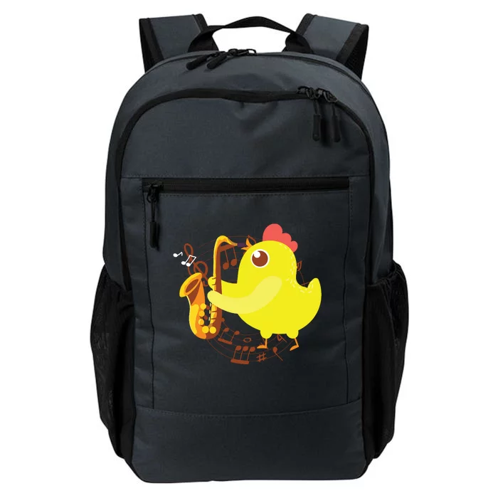 Saxophone Girl Chicken Saxophone Chick Daily Commute Backpack