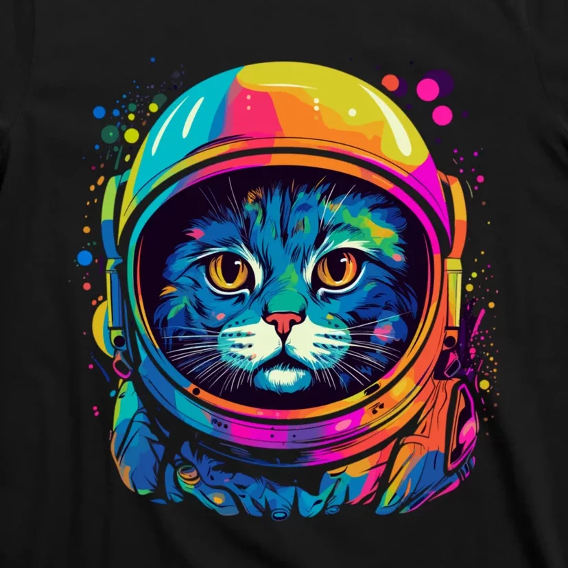 Space Gifts Cat Mom Cat Dad Astronaut Space T-Shirt