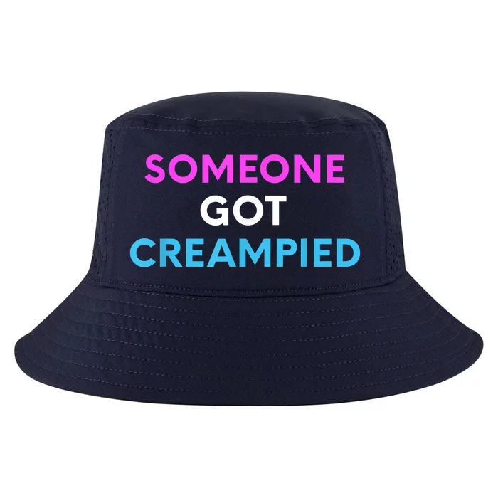 Someone Got Creampied Funny Gender Reveal Party Cool Comfort Performance Bucket Hat