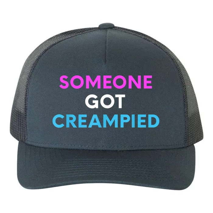 Someone Got Creampied Funny Gender Reveal Party Yupoong Adult 5-Panel Trucker Hat