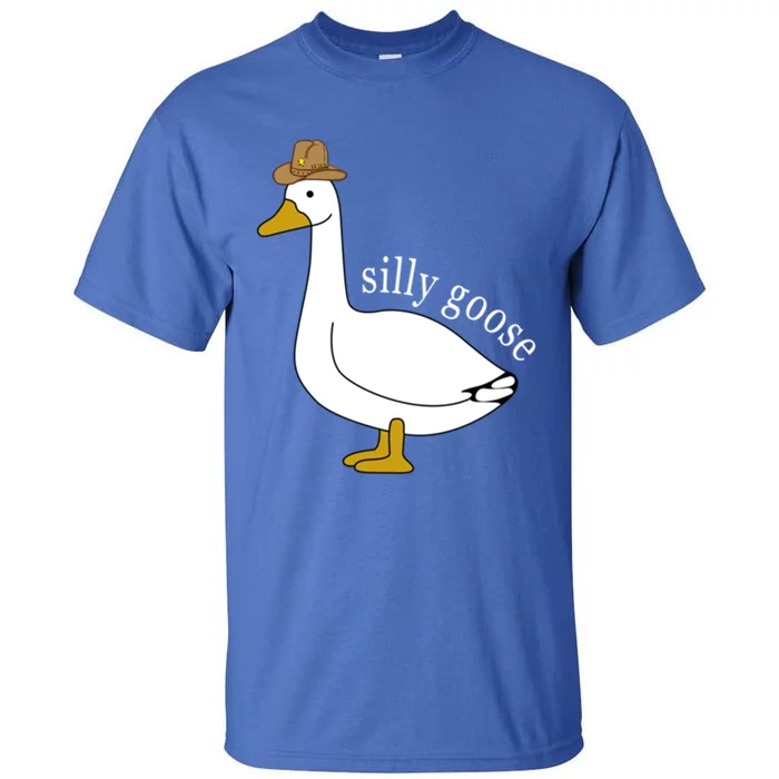 Silly Goose Cow Hat Funny Easter Gift Tall T-Shirt