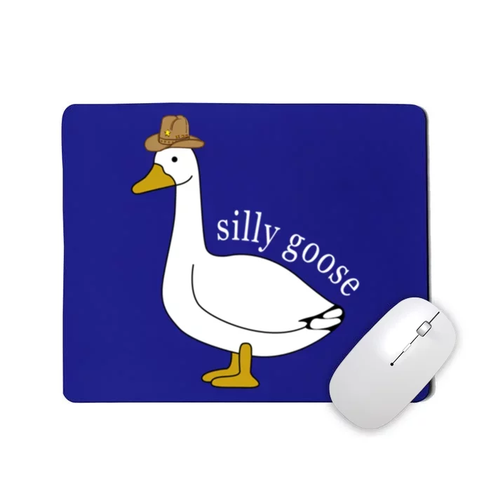 Silly Goose Cow Hat Funny Easter Gift Mousepad