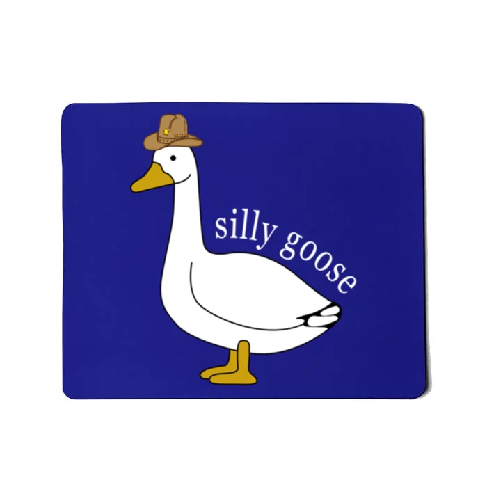 Silly Goose Cow Hat Funny Easter Gift Mousepad