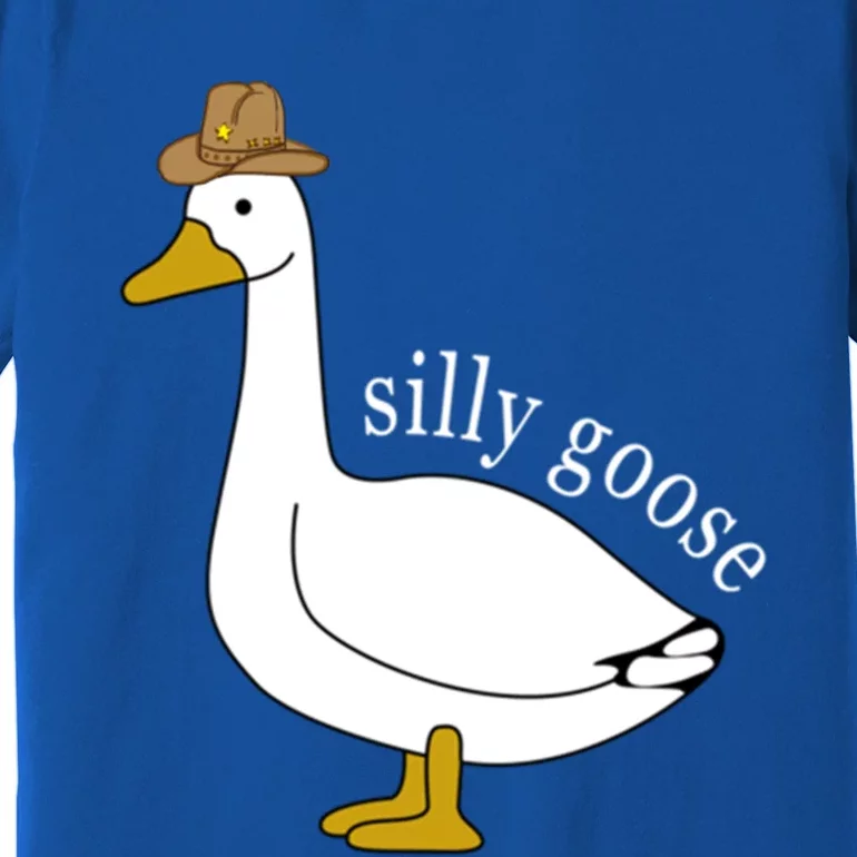 Silly Goose Cow Hat Funny Easter Gift Premium T-Shirt