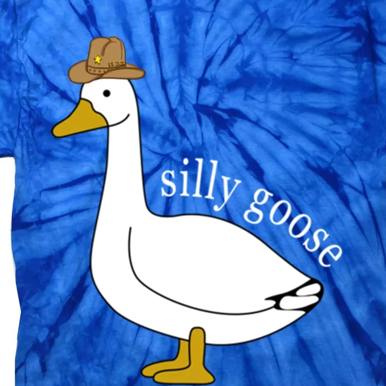 Silly Goose Cow Hat Funny Easter Gift Tie-Dye T-Shirt