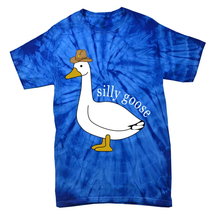 Silly Goose Cow Hat Funny Easter Gift Tie-Dye T-Shirt