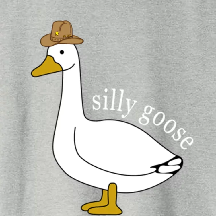 Silly Goose Cow Hat Funny Easter Gift Women's Crop Top Tee