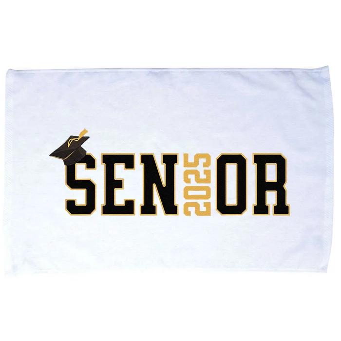 Senior Graduation Class Of 2025 And Vintage Microfiber Hand Towel