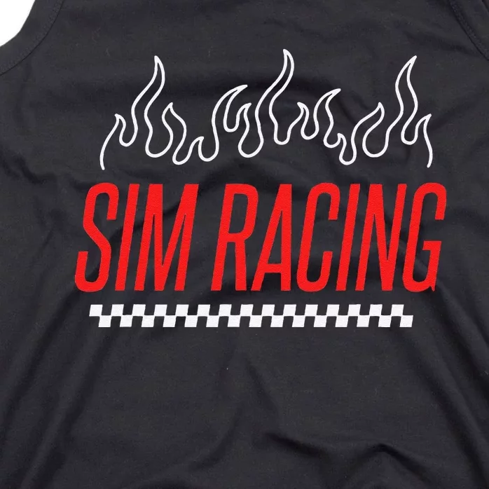 Simulation Gaming Car Race Racer Sim Racing Tank Top