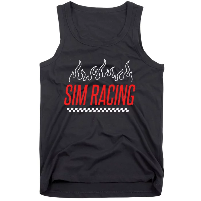 Simulation Gaming Car Race Racer Sim Racing Tank Top