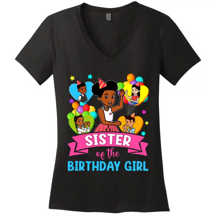 Sister GracieS Corner Birthday Dolls Cute Party Gift Women's V-Neck T-Shirt