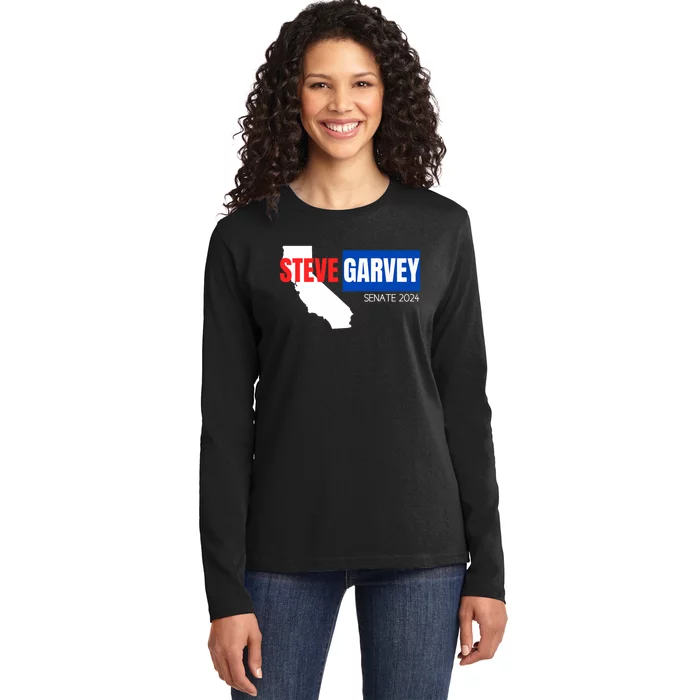 Steve Garvey California Senate Election Race 2024 Republican Ladies Long Sleeve Shirt