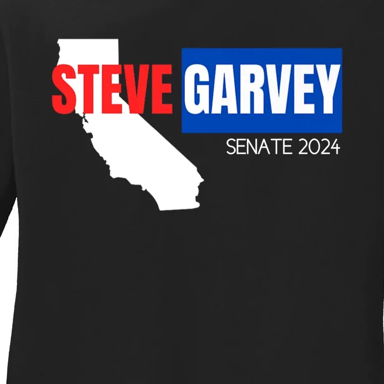 Steve Garvey California Senate Election Race 2024 Republican Ladies Long Sleeve Shirt