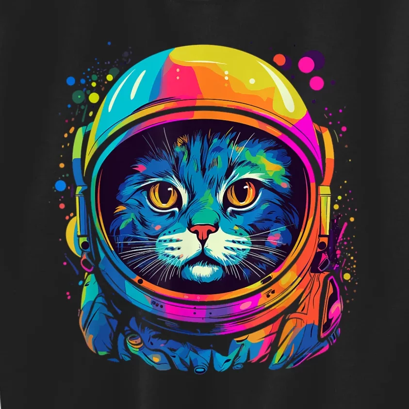 Space Gifts Cat Astronaut Space Kids Sweatshirt